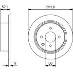 BOSCH 0 986 479 D18 Bremsscheibe BOSCH 0 986 479 D18 Bremsscheibe
