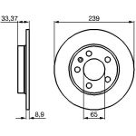 Bremsscheibe 0 986 478 481 Bremsscheibe 0 986 478 481