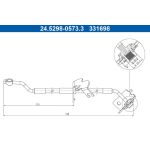ATE 24.5298-0573.3 Bremsschlauch ATE 24.5298-0573.3 Bremsschlauch