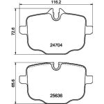Bremsbelagsatz, Scheibenbremse 8DB 355 024-921 Bremsbelagsatz, Scheibenbremse 8DB 355 024-921