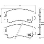 Brembo P 49 032 Bremsbelagsatz, Scheibenbremse PRIME LINE Brembo P 49 032 Bremsbelagsatz, Scheibenbremse PRIME LINE