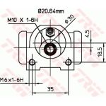 TRW BWF311 Radbremszylinder