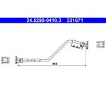 ATE 24.5298-0410.3 Bremsschlauch ATE 24.5298-0410.3 Bremsschlauch