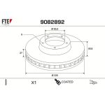 Bremsscheibe 9082892 Bremsscheibe 9082892