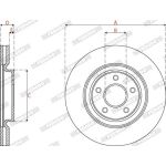 Bremsscheibe DDF2785C-1 Bremsscheibe DDF2785C-1