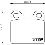 Bremsbelagsatz, Scheibenbremse 8DB 355 006-991 Bremsbelagsatz, Scheibenbremse 8DB 355 006-991