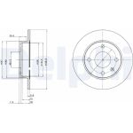 Delphi BG2439 Bremsscheibe