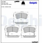 Delphi LP1799 Bremsbelagsatz, Scheibenbremse Delphi LP1799 Bremsbelagsatz, Scheibenbremse