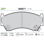 Valeo 598071 Bremsbelagsatz, Scheibenbremse Valeo 598071 Bremsbelagsatz, Scheibenbremse