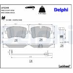 Delphi LP2249 Bremsbelagsatz, Scheibenbremse Delphi LP2249 Bremsbelagsatz, Scheibenbremse