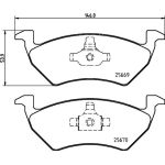 Bremsbelagsatz, Scheibenbremse 8DB 355 025-641 Bremsbelagsatz, Scheibenbremse 8DB 355 025-641