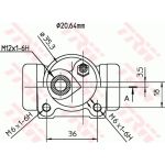TRW BWF170 Radbremszylinder TRW BWF170 Radbremszylinder