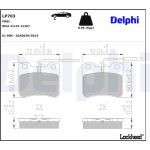 Delphi LP703 Bremsbelagsatz, Scheibenbremse Delphi LP703 Bremsbelagsatz, Scheibenbremse