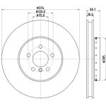 Bremsscheibe 8DD 355 120-691 Bremsscheibe 8DD 355 120-691