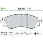 Bremsbelagsatz, Scheibenbremse 598361 Bremsbelagsatz, Scheibenbremse 598361
