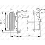 NRF 32117 Kompressor, Klimaanlage mit PAG Kompressoröl EASY FIT NRF 32117 Kompressor, Klimaanlage mit PAG Kompressoröl EASY FIT