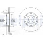 Delphi BG3600 Bremsscheibe