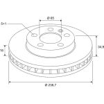 Bremsscheibe 672638 Bremsscheibe 672638