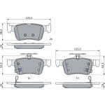 BOSCH 0 986 424 879 Bremsbelagsatz, Scheibenbremse BOSCH 0 986 424 879 Bremsbelagsatz, Scheibenbremse