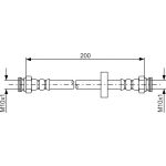 BOSCH 1 987 481 670 Bremsschlauch