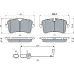 Bremsbelagsatz, Scheibenbremse 0 986 494 916 Bremsbelagsatz, Scheibenbremse 0 986 494 916