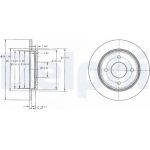 Delphi BG3054 Bremsscheibe Delphi BG3054 Bremsscheibe