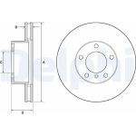 Delphi BG9145C Bremsscheibe Delphi BG9145C Bremsscheibe