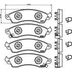 Bremsbelagsatz, Scheibenbremse 8DB 355 021-031