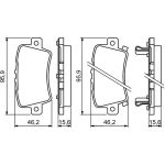 BOSCH 0 986 494 249 Bremsbelagsatz, Scheibenbremse BOSCH 0 986 494 249 Bremsbelagsatz, Scheibenbremse