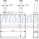 Nissens 77605 Wärmetauscher, Innenraumheizung