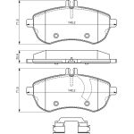 Bremsbelagsatz, Scheibenbremse 0 986 494 667 Bremsbelagsatz, Scheibenbremse 0 986 494 667