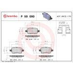 Bremsbelagsatz, Scheibenbremse P 59 090 Bremsbelagsatz, Scheibenbremse P 59 090