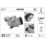 Valeo 699300 Kompressor, Klimaanlage CORE-FLEX