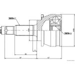 Herth+Buss Jakoparts J2827014 Gelenksatz, Antriebswelle