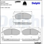 Delphi LP1434 Bremsbelagsatz, Scheibenbremse Delphi LP1434 Bremsbelagsatz, Scheibenbremse