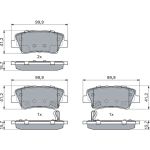 BOSCH 0 986 494 908 Bremsbelagsatz, Scheibenbremse BOSCH 0 986 494 908 Bremsbelagsatz, Scheibenbremse