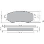 Bremsbelagsatz, Scheibenbremse 1170404 Bremsbelagsatz, Scheibenbremse 1170404