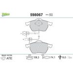 Valeo 598067 Bremsbelagsatz, Scheibenbremse Valeo 598067 Bremsbelagsatz, Scheibenbremse