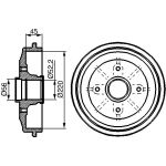 BOSCH 0 986 477 151 Bremstrommel BOSCH 0 986 477 151 Bremstrommel