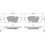 BOSCH 0 986 424 912 Bremsbelagsatz, Scheibenbremse BOSCH 0 986 424 912 Bremsbelagsatz, Scheibenbremse