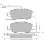 Metzger 1170382 Bremsbelagsatz, Scheibenbremse Metzger 1170382 Bremsbelagsatz, Scheibenbremse