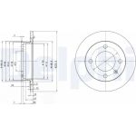 Delphi BG2118 Bremsscheibe