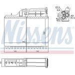 Wärmetauscher, Innenraumheizung 70502