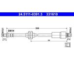 ATE 24.5111-0391.3 Bremsschlauch ATE 24.5111-0391.3 Bremsschlauch