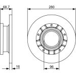 BOSCH 0 986 479 389 Bremsscheibe