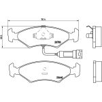 Bremsbelagsatz, Scheibenbremse P 24 012 Bremsbelagsatz, Scheibenbremse P 24 012