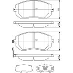 BOSCH 0 986 494 315 Bremsbelagsatz, Scheibenbremse