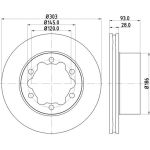 Bremsscheibe 8DD 355 129-411 Bremsscheibe 8DD 355 129-411