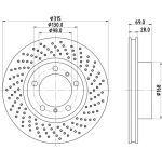 Hella 8DD 355 125-061 Bremsscheibe Pro High Carbon Hella 8DD 355 125-061 Bremsscheibe Pro High Carbon
