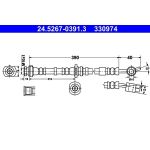 ATE 24.5267-0391.3 Bremsschlauch